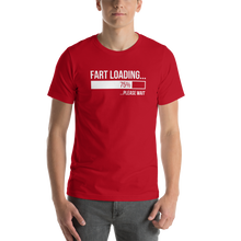 Red / XS Fart Loading (Funny) Dark Unisex T-Shirt by Design Express