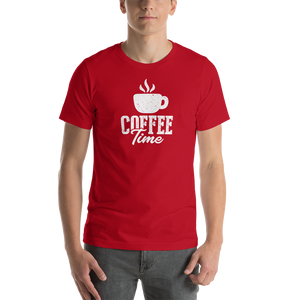 Red / XS Coffee Time Short-Sleeve Unisex T-Shirt by Design Express