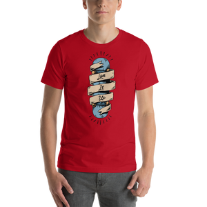 Red / XS Live it Up Short-Sleeve Unisex T-Shirt by Design Express