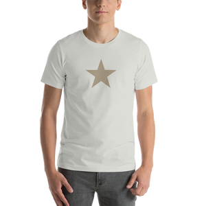 Silver / S Star Short-Sleeve Unisex T-Shirt by Design Express