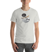 Silver / S Hola Sloths Short-Sleeve Unisex T-Shirt by Design Express