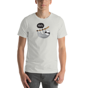 Silver / S Hola Sloths Short-Sleeve Unisex T-Shirt by Design Express