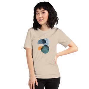 Soft Cream / S Peace Abstract Art Short-Sleeve Unisex T-Shirt by Design Express