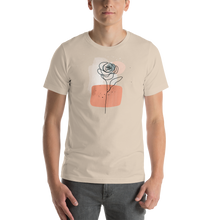 Soft Cream / S Soft Flower Line Short-Sleeve Unisex T-Shirt by Design Express