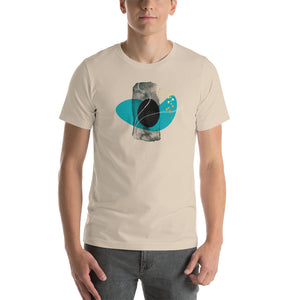 Soft Cream / S Composition Abstract Art Pattern Unisex T-Shirt by Design Express