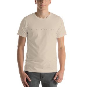 Soft Cream / S Minimalist Short-Sleeve Unisex T-Shirt by Design Express