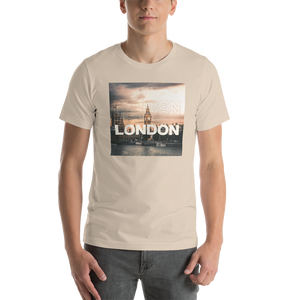 Soft Cream / XS London Square Unisex White T-Shirt by Design Express