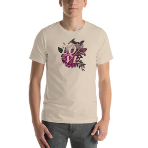 Soft Cream / XS Love Flower Short-Sleeve Unisex T-Shirt by Design Express