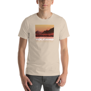 Soft Cream / XS Volcano Front Short-Sleeve Unisex T-Shirt by Design Express