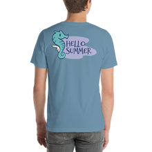 Seahorse Hello Summer Short-Sleeve Unisex T-Shirt by Design Express