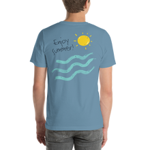 Enjoy Sun Summer Back Side Unisex T-Shirt by Design Express