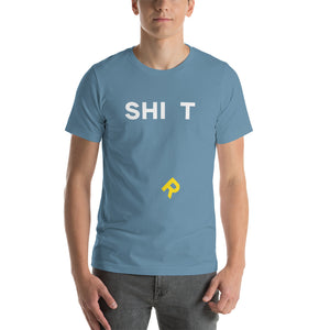 Steel Blue / S SHI(r)T Funny T-Shirt by Design Express