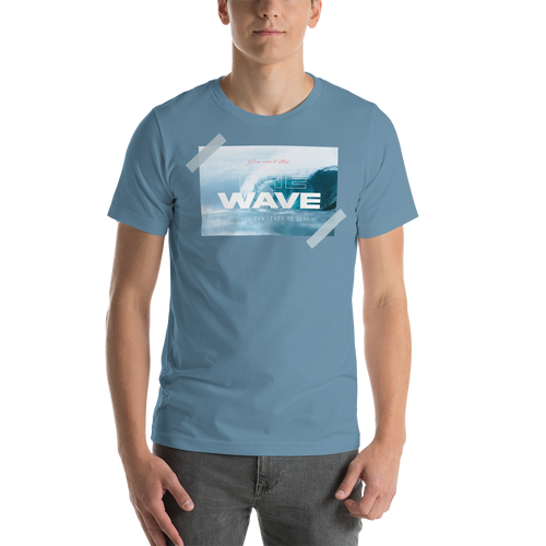 Steel Blue / S The Wave Short-Sleeve Unisex T-Shirt by Design Express