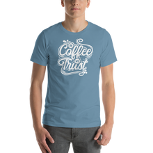 Steel Blue / S In Coffee We Trust Short-Sleeve Unisex T-Shirt by Design Express