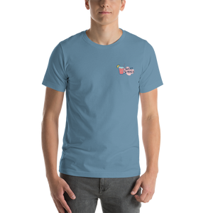 Steel Blue / S Drink Sweet Summer Short-Sleeve Unisex T-Shirt by Design Express