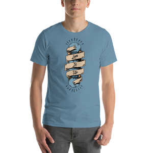 Steel Blue / S Live it Up Short-Sleeve Unisex T-Shirt by Design Express