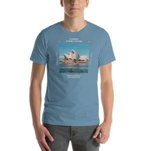 Steel Blue / S Sydney Australia Unisex T-shirt Front by Design Express