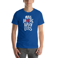 True Royal / S Wag More Bark Less (Dog lover) Funny Unisex T-Shirt by Design Express