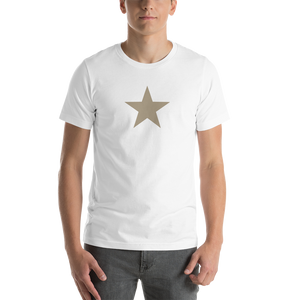 White / XS Star Short-Sleeve Unisex T-Shirt by Design Express