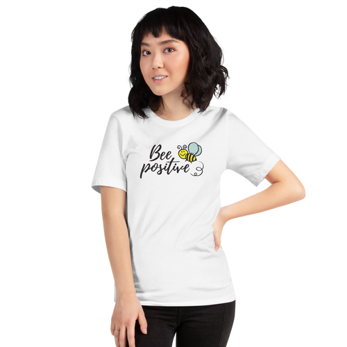 XS Bee Positive Short-Sleeve Unisex T-Shirt by Design Express