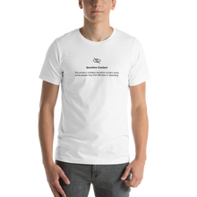 White / XS Sensitive Content (Funny) Unisex Light T-Shirt by Design Express