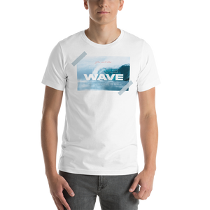 White / XS The Wave Short-Sleeve Unisex T-Shirt by Design Express