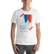 White / XS Rainbow Short-Sleeve Unisex T-Shirt by Design Express