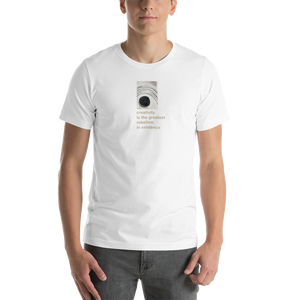 White / XS Creativity is the greatest rebellion in existence Short-Sleeve Unisex T-Shirt by Design Express