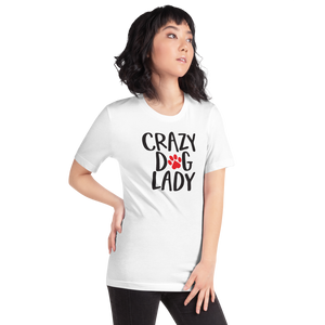 Crazy Dog Lady (Dog lover) Funny Light T-Shirt by Design Express