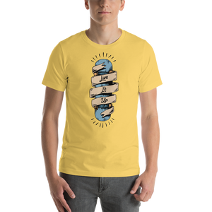 Yellow / S Live it Up Short-Sleeve Unisex T-Shirt by Design Express