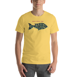 Yellow / S Only Dead Fish Go with the Flow Unisex T-Shirt by Design Express