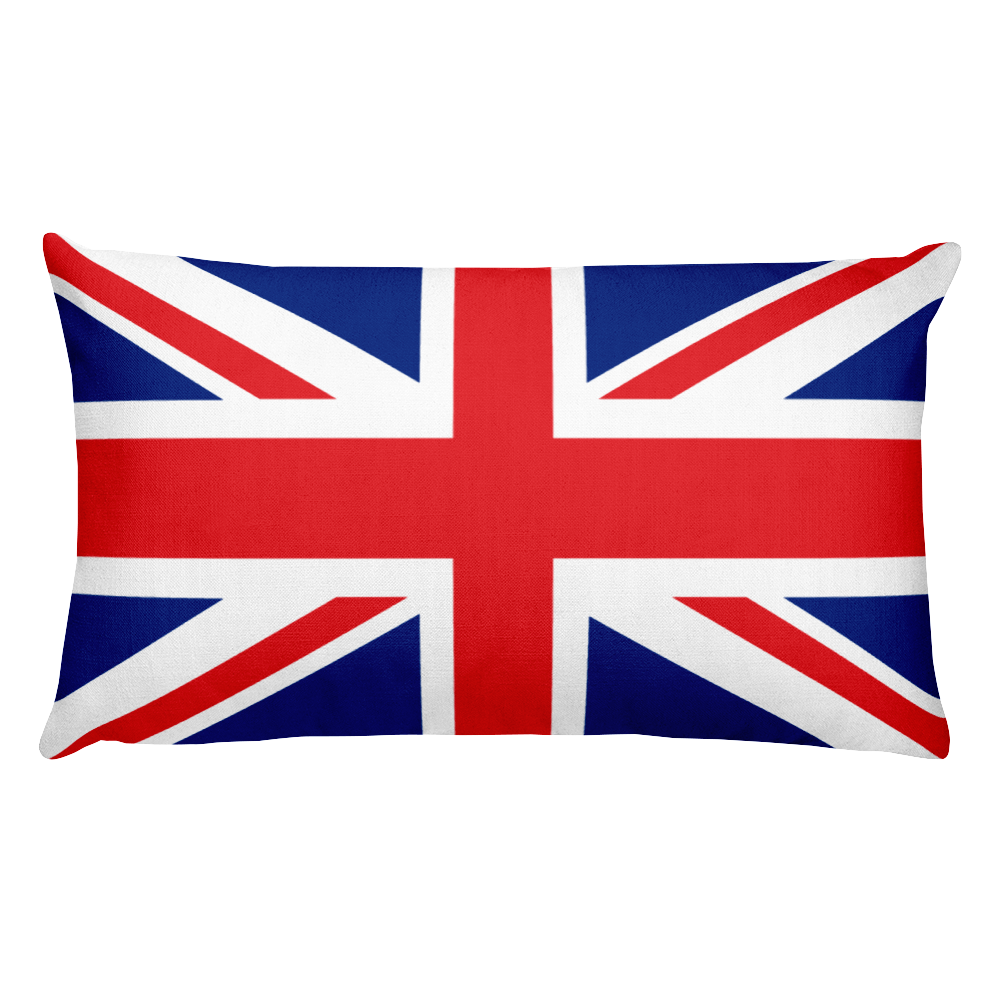 Default Title United Kingdom Flag Allover Print Rectangular Pillow Home by Design Express