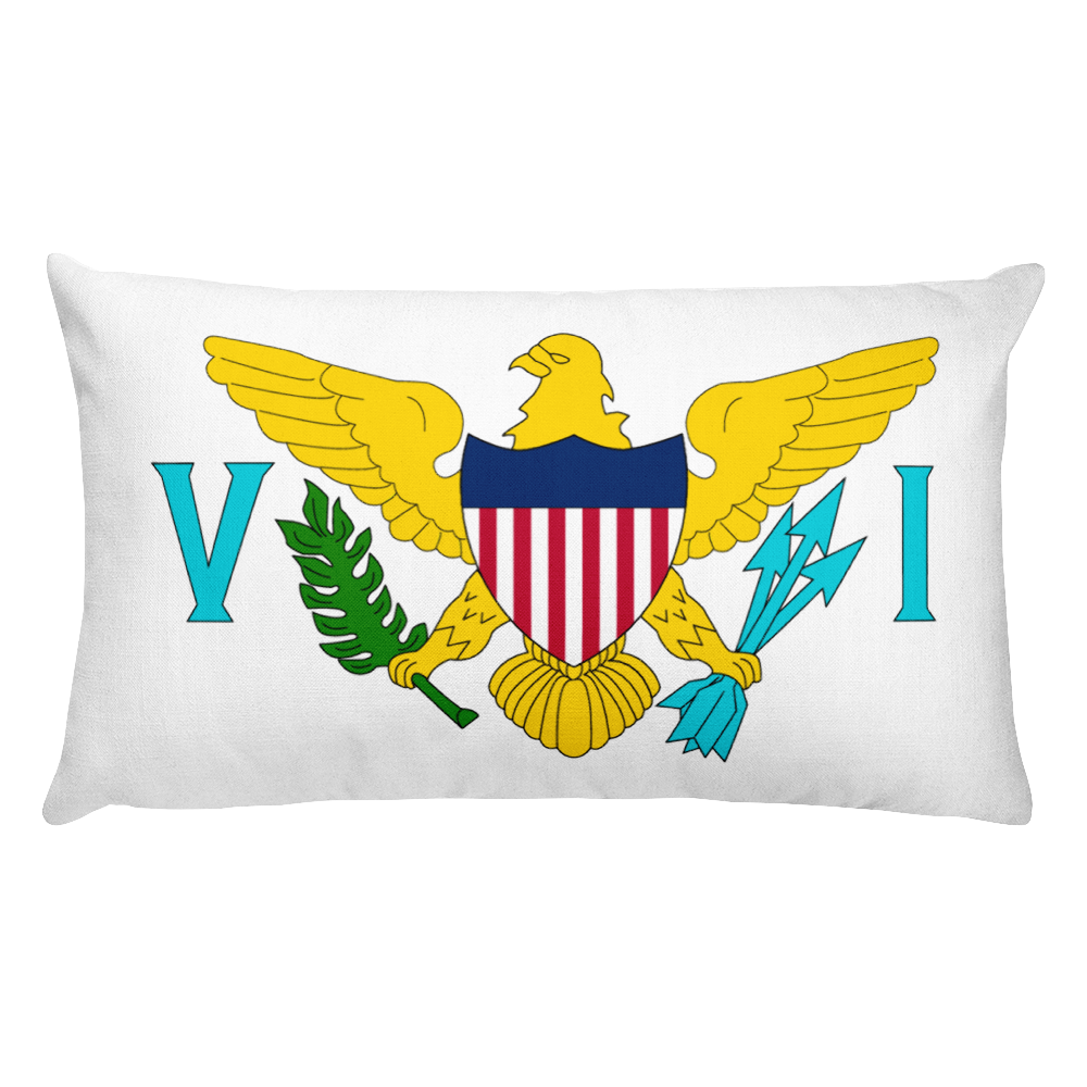 Default Title United States Virgin Islands Flag Allover Print Rectangular Pillow Home by Design Express