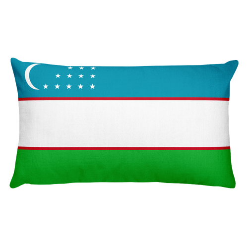 Default Title Uzbekistan Flag Allover Print Rectangular Pillow Home by Design Express