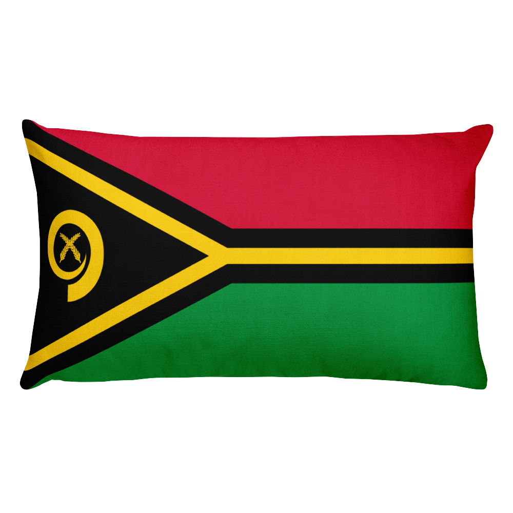 Default Title Vanuatu Flag Allover Print Rectangular Pillow Home by Design Express