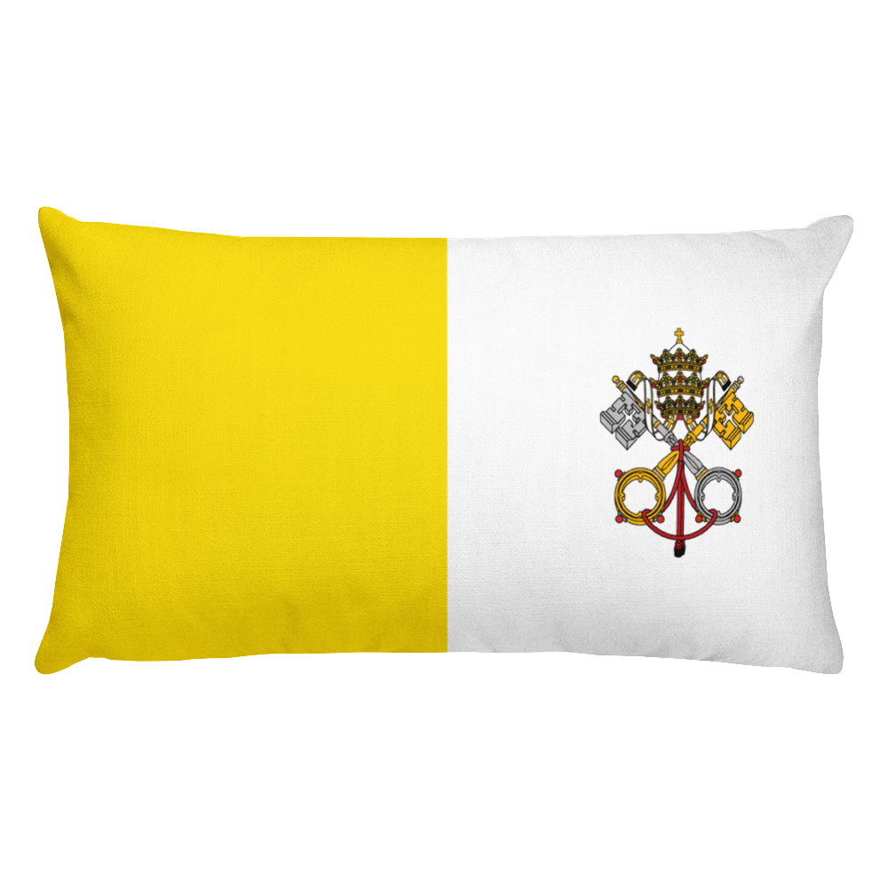 Default Title Vatican City Flag Allover Print Rectangular Pillow Home by Design Express