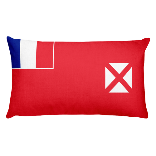 Default Title Wallis and Futuna Flag Allover Print Rectangular Pillow Home by Design Express