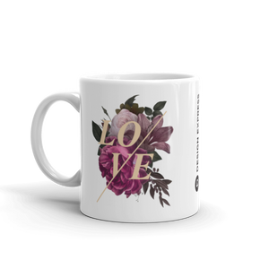 Love Flower White Glossy Mug by Design Express